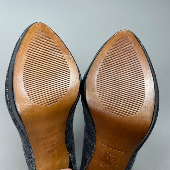 NEW Donald J Pliner Heels Womens 7 black gray animal print elli pumps designer - Picture 8 of 13